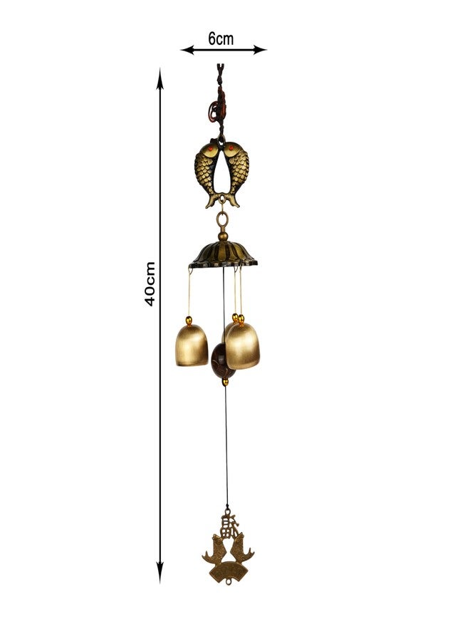 HOME ELEMENTS Fengshui Wind Chimes, Fish Hanging Bell for Home, Housewarming, Garden, Patio, Positive Energy Decor Gift (WD_03) - Image 5